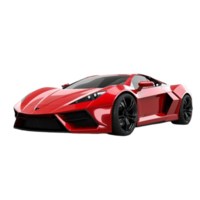 Red Sports Car on Transparent Background png