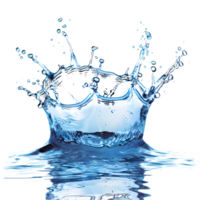 Water splash isolated on a transparent background png