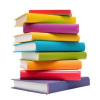 a stack of books on transparent background png