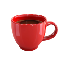 red cup on transparent Background Generative-AI png