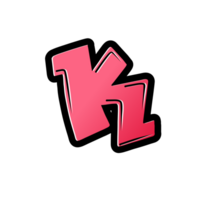 Simple Initial Logo Lettering Grafity K png