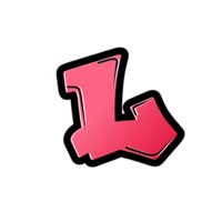 Simple Initial Logo Lettering Grafity L png