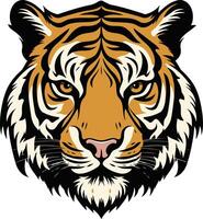 Tiger Head Close-Up vector