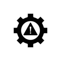 Technical warning icon vector