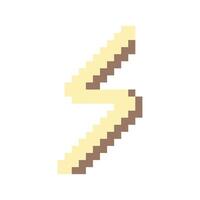 bright lightning pixel art for your needs vector