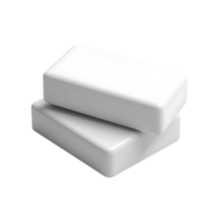 Two White Rectangular Boxes Stacked on Top of Each Other with a Transparent Background png