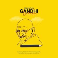 Gandhi Jayanti. Gandhi Jayanti creative design for social media ads vector