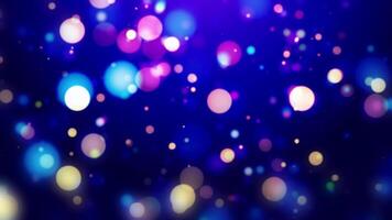 Abstract shining blurred glowing bokeh lights effect background. 4K video