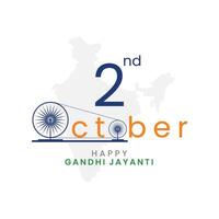 2nd october mahatma gandhi jayanti vector