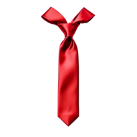 Red tie isolated on transparent background png