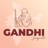 Mahatma gandhi jayanti. national holiday in India. sketch, drawing, poster, banner template. 2 october gandhi jayanti vector