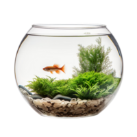 Fish Bowl Aquarium isolated on transparent background png