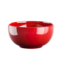 Red bowl isolated on transparent background png