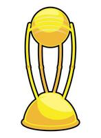 cricket trophy design isolated vector