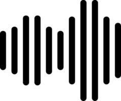 Sound Glyph Icon vector