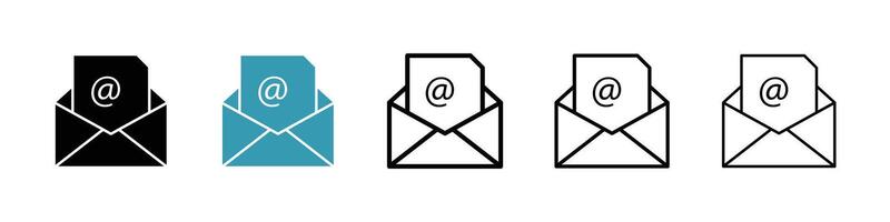 Email vecor icon set vector