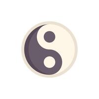 Yin yang symbol representing perfect harmony and balance vector