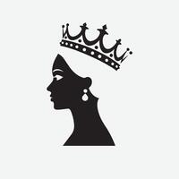 Queen Silhouette Icon Design Inspiration for Creative Projects vector