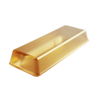 Frosted gold bar with a smooth white finish on a clean surface png