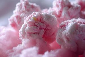 Close up of Pink Cotton Candy Texture photo