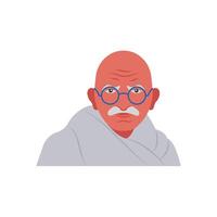 Mahatma Gandhi, Indian Symbol illustration vector