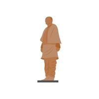 Statue Of Unity, Indian Symbol illustration vector