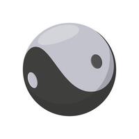 Yin Yang Ball, China Symbols Illustration vector