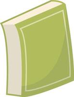 Green School Book in Stand Position vector