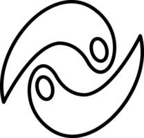 Vortex Line Icon vector