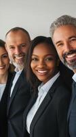 Professional portraits of business people showcasing diverse talents and backgrounds photo