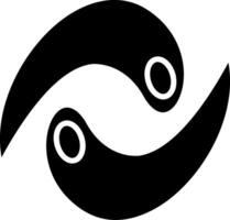 Vortex Glyph Icon vector