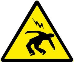 electricity danger sign vector