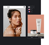 Cosmetic online store in Japanese, with the option to show various currencies. 