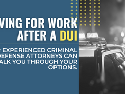 Getting To Work After A DUI