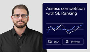 Analyze your SEO competitors with the SE Ranking app on Wix