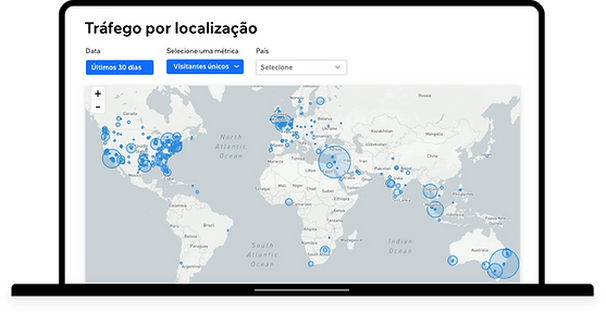 Um relatório de tráfego por localização 