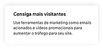 O painel Wix Analytics de uma loja de ce