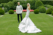 Aggie Lal and Jacob Riglin held a ceremonial wedding for 85 guests at Villa Balbiano, a resort in Lake Como, Italy, on June 17.