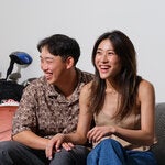 Caroline Li and Colin Wang are among the many young couples who are choosing to move in together early in their relationships to save money on housing and living costs.