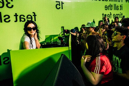 Charli XCX’s listening party brought the party outside.