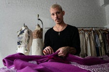 The designer Timothy Westbrook, a former “Project Runway” contestant and creator of the wedding line T.L. Brooke, at his studio in Brooklyn.