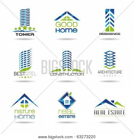 Building icon set