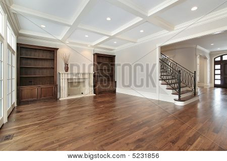 Family Room In New Construction Home