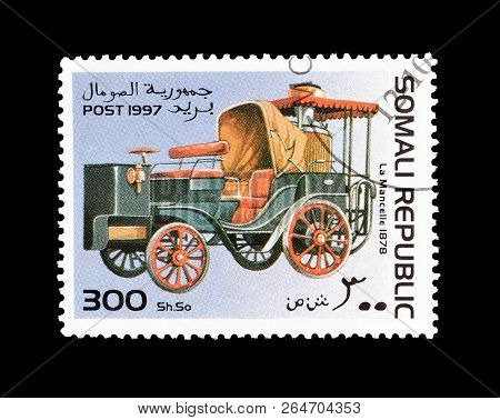 Somali Republic - Circa 1997 : Cancelled Postage Stamp Printed By Somali Republic, That Shows La Man