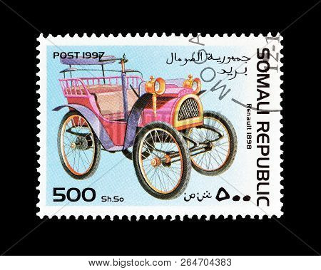 Somali Republic - Circa 1997 : Cancelled Postage Stamp Printed By Somali Republic, That Shows Renaul