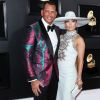 Alex Rodriguez et sa compagne Jennifer Lopez - Les célébrités posent lors du photocall de la soirée des GRAMMY Awards au Staples Center de Los Angeles le 10 février, 2019.