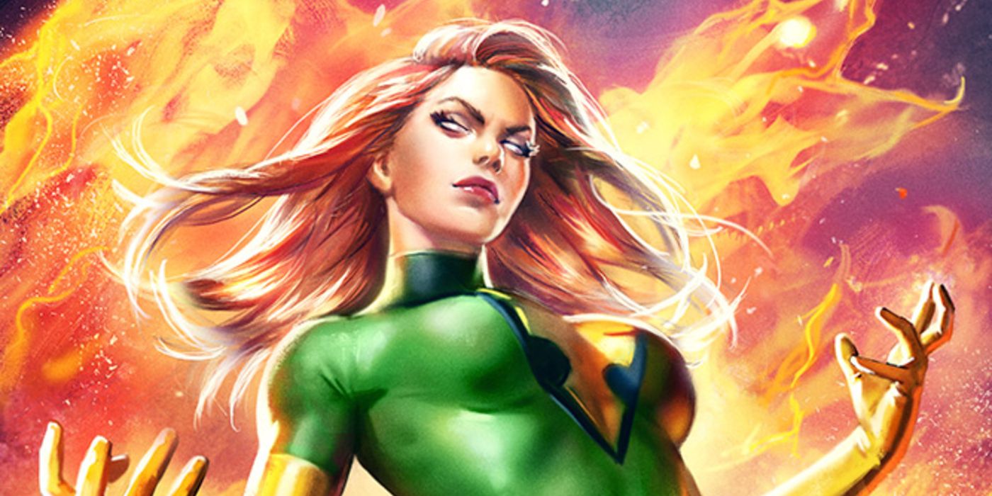 Jean Grey cercada pela Força Fênix