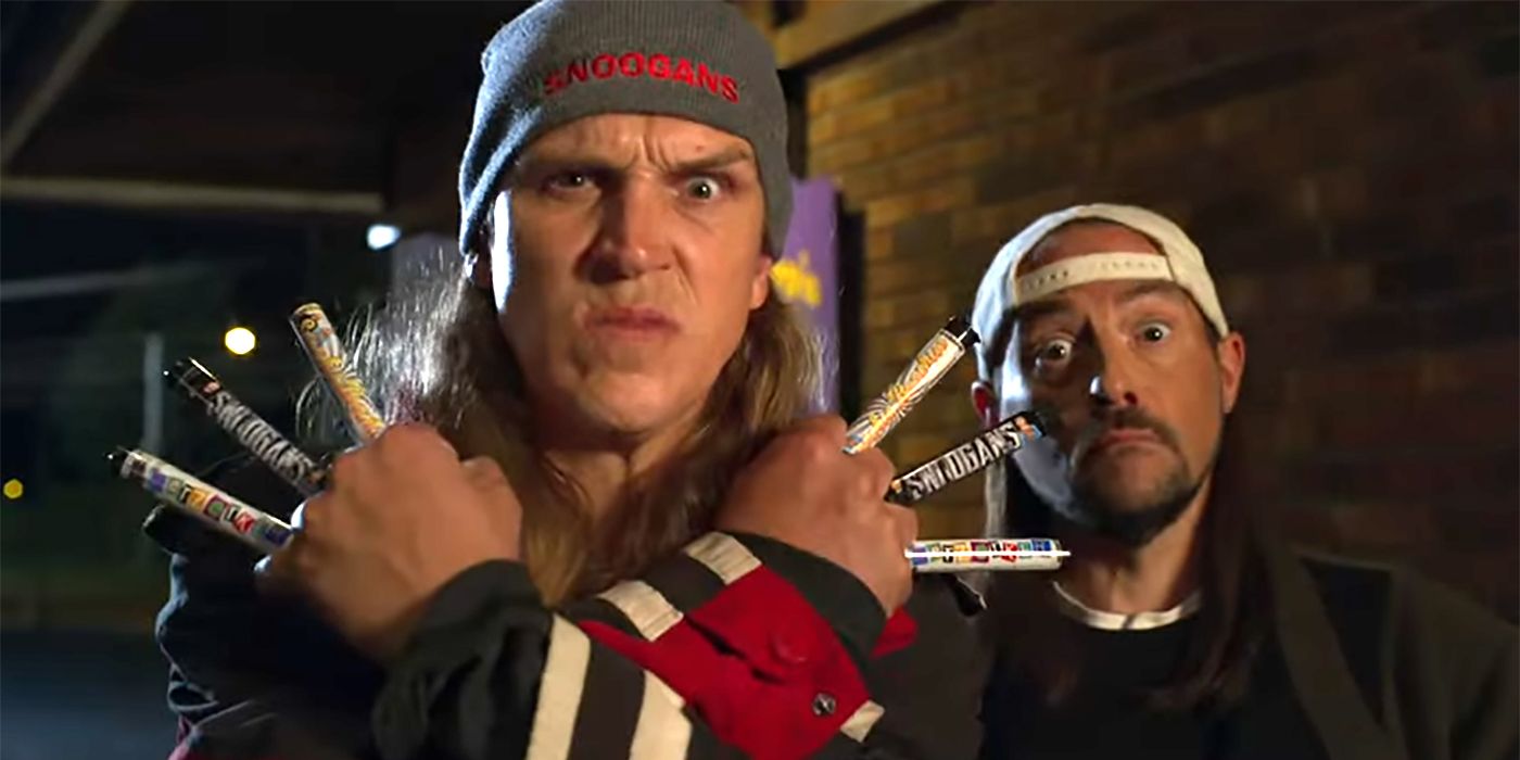 Jason Mewes e Kevin Smith em Escriturários 3