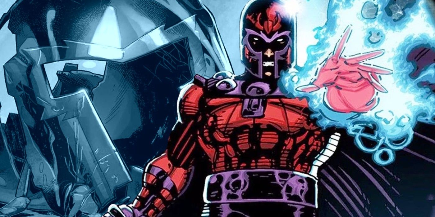 capacete magneto do x-men quebrado