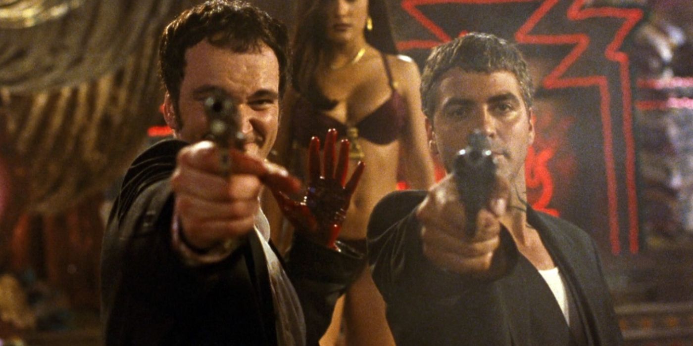 Quentin Tarantino e George Clooney em Do Amanhecer ao Anoitecer